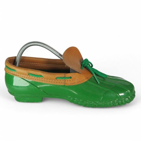 Unbranded Made in USA Waterproof Classic Low Duck Boots Green / Brown Women's 9 - Picture 7 of 11